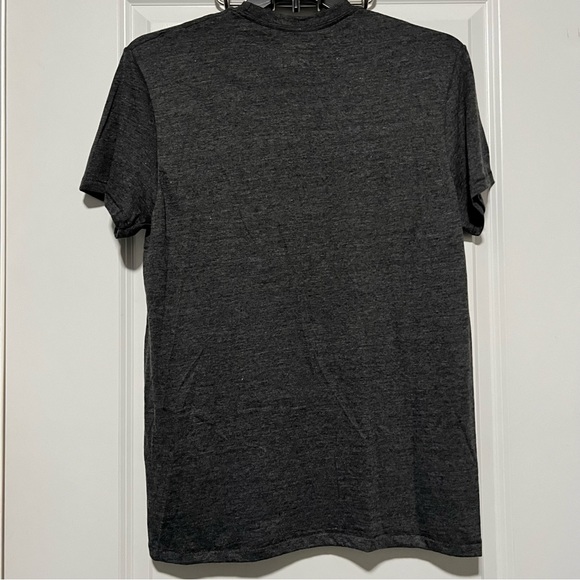 Champion Embroidered Script Logo Powerblend Tee, Ebony Heather - Picture 3 of 4